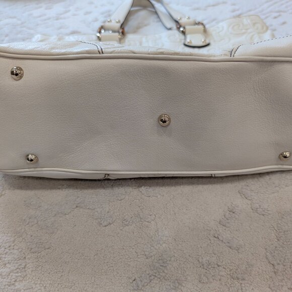 Authentic white Gucci Horsebit Embossed vintage tote - Picture 5 of 12